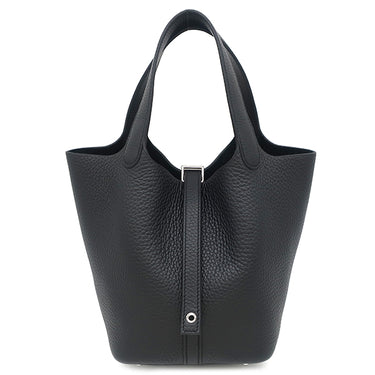 エルメス HERMES ピコタンロック PM ブラック トリヨンクレマンス ハンドバッグ シルバー金具 新品 未使用 2025年製 黒