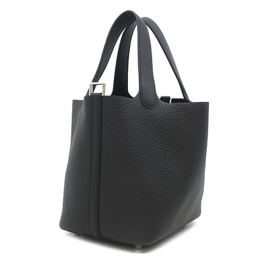 エルメス HERMES ピコタンロック PM ブラック トリヨンクレマンス ハンドバッグ シルバー金具 新品 未使用 2025年製 黒