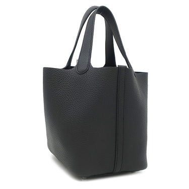 エルメス HERMES ピコタンロック PM ブラック トリヨンクレマンス ハンドバッグ シルバー金具 新品 未使用 2025年製 黒