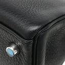 エルメス HERMES ケリー28 内縫い ブラック トゴ 2WAYバッグ シルバー金具 黒