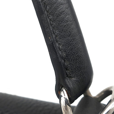 エルメス HERMES ケリー28 内縫い ブラック トゴ 2WAYバッグ シルバー金具 黒