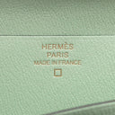 エルメス HERMES ベアンスフレ ヴェールデュー アリゲーターマット 長財布 ゴールド金具 新品 未使用 薄緑 クロコ 二つ折り 2025年製