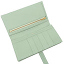 エルメス HERMES ベアンスフレ ヴェールデュー アリゲーターマット 長財布 ゴールド金具 新品 未使用 薄緑 クロコ 二つ折り 2025年製