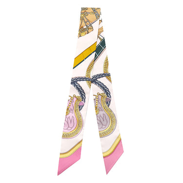 エルメス Herms ツイリー H061364S 03 ローズナークル×ゴールド×アントラシト シルク スカーフ 新品 未使用 【GRAND APPARAT/グラン アパラ】