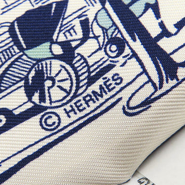 エルメス HERMES ツイリー H062910S 04 クレーム×ブルー×イエロー シルク スカーフ 新品 未使用 【ブールヴァールの陰から】