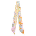 エルメス HERMES ツイリー H064103S オレンジ×ペトロール×ヴューローズ シルク スカーフ 新品 未使用 【シティー オブ ライト】