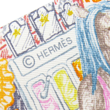 エルメス HERMES ツイリー H064103S オレンジ×ペトロール×ヴューローズ シルク スカーフ 新品 未使用 【シティー オブ ライト】
