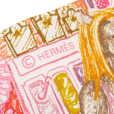 エルメス HERMES ツイリー H064103S ピンク×ジョーヌドール×レッド シルク スカーフ 新品 未使用 【シティー オブ ライト】