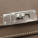 エルメス HERMES ケリーウォレット ロング エトゥープ ヴォーエプソン 長財布 シルバー金具 グレージュ