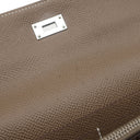 エルメス HERMES ケリーウォレット ロング エトゥープ ヴォーエプソン 長財布 シルバー金具 グレージュ