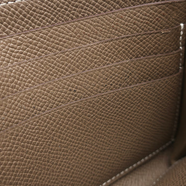 エルメス HERMES ケリーウォレット ロング エトゥープ ヴォーエプソン 長財布 シルバー金具 グレージュ