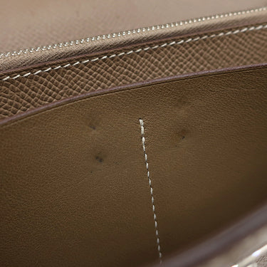 エルメス HERMES ケリーウォレット ロング エトゥープ ヴォーエプソン 長財布 シルバー金具 グレージュ