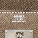 エルメス HERMES ケリーウォレット ロング エトゥープ ヴォーエプソン 長財布 シルバー金具 グレージュ