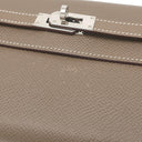 エルメス HERMES ケリーウォレット ロング エトゥープ ヴォーエプソン 長財布 シルバー金具 グレージュ