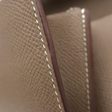 エルメス HERMES ケリーウォレット ロング エトゥープ ヴォーエプソン 長財布 シルバー金具 グレージュ
