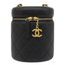 シャネル CHANEL バニティ チェーン ショルダー ブラック ラムスキン ショルダーバッグ ゴールド金具 黒 ヴァニティ