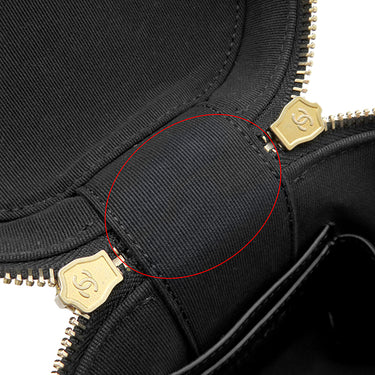 シャネル CHANEL バニティ チェーン ショルダー ブラック ラムスキン ショルダーバッグ ゴールド金具 黒 ヴァニティ