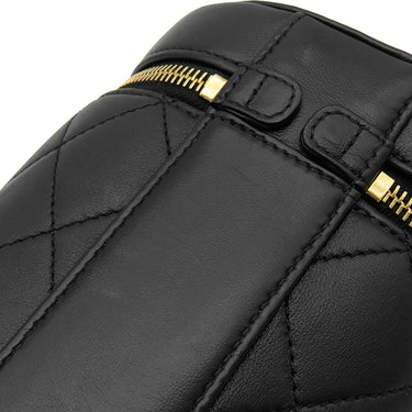シャネル CHANEL バニティ チェーン ショルダー ブラック ラムスキン ショルダーバッグ ゴールド金具 黒 ヴァニティ