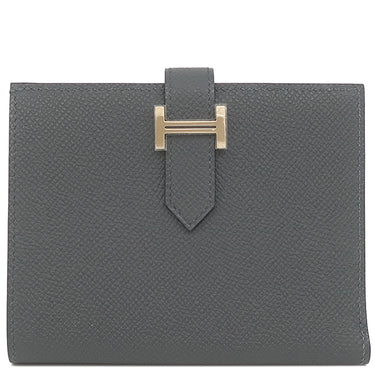 エルメス HERMES ベアンコンパクト グリミスティ ヴォーエプソン 二つ折り財布 シャンパンゴールド金具 新品 未使用 コンパクトウォレット 2025年製