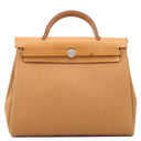 エルメス HERMES エールバッグジップ PM 31 ルトゥルネ ナチュレルサブレ×デュンヌ×エトゥープ トワルオフィシエ レザー ヴァッシュハンター 2WAYバッグ シルバー金具 キャンバス バイカラー
