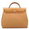 エルメス HERMES エールバッグジップ PM 31 ルトゥルネ ナチュレルサブレ×デュンヌ×エトゥープ トワルオフィシエ レザー ヴァッシュハンター 2WAYバッグ シルバー金具 キャンバス バイカラー