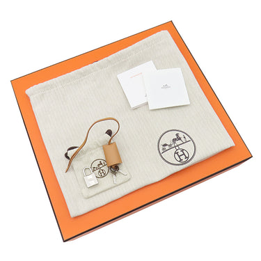 エルメス HERMES エールバッグジップ PM 31 ルトゥルネ ナチュレルサブレ×デュンヌ×エトゥープ トワルオフィシエ レザー ヴァッシュハンター 2WAYバッグ シルバー金具 キャンバス バイカラー