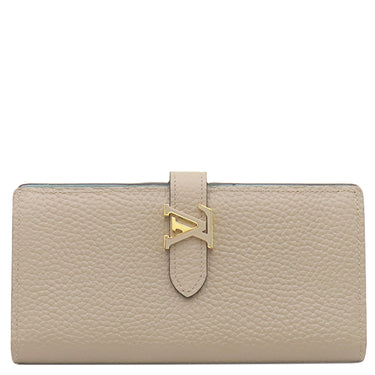 ルイヴィトン LOUIS VUITTON LV ヴェルティカル ウォレット M81367 ガレ×アクア レザー トリヨンレザー 長財布 ゴールド金具 二つ折り バイカラー