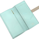 ルイヴィトン LOUIS VUITTON LV ヴェルティカル ウォレット M81367 ガレ×アクア レザー トリヨンレザー 長財布 ゴールド金具 二つ折り バイカラー
