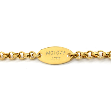 ルイヴィトン LOUIS VUITTON LV×YK コリエLV アイコニック インフィニティドット M01079 ブラック×ホワイト×ゴールド GP 樹脂系 ネックレス 草間彌生