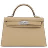 エルメス HERMES ミニケリードゥ 外縫い プシエール ヴォーエプソン 2WAYバッグ シルバー金具 新品 未使用 ショルダー 2025年製