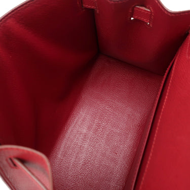 エルメス HERMES ミニケリー 20 外縫い ルージュヴィフ クシュベル 2WAYバッグ ゴールド金具 ショルダー