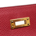 エルメス HERMES ミニケリー 20 外縫い ルージュヴィフ クシュベル 2WAYバッグ ゴールド金具 ショルダー