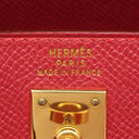 エルメス HERMES ミニケリー 20 外縫い ルージュヴィフ クシュベル 2WAYバッグ ゴールド金具 ショルダー