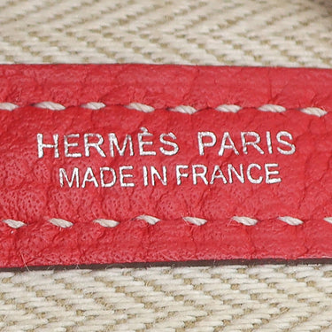 エルメス HERMES ガーデンパーティー PM 36 ルージュカザック カントリー トートバッグ シルバー金具 赤 オールレザー 2026年製