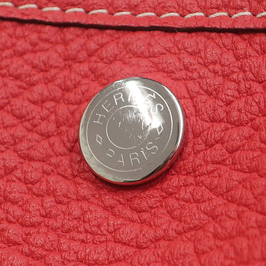 エルメス HERMES ガーデンパーティー PM 36 ルージュカザック カントリー トートバッグ シルバー金具 赤 オールレザー 2026年製