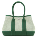 エルメス HERMES ネオ ガーデン23 エクリュ×ヴェールモワイヤン トワルアッシュ ネゴンダ ハンドバッグ シルバー金具 新品 未使用 2025年製 ミニ トワルH