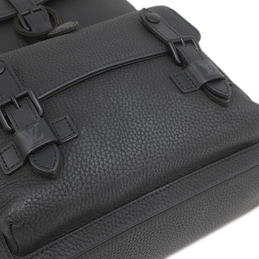 ルイヴィトン LOUIS VUITTON クリストファー スリム バックパック M58644 ブラック レザー トリヨンレザー リュック・デイパック マットブラック金具 黒