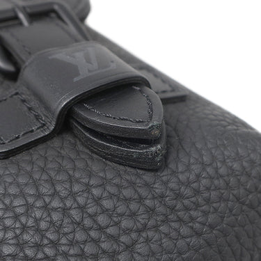 ルイヴィトン LOUIS VUITTON クリストファー スリム バックパック M58644 ブラック レザー トリヨンレザー リュック・デイパック マットブラック金具 黒