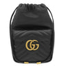 グッチ GUCCI GGマーモント キルティング ミニ バケット 746433 ブラック レザー シェブロンキルティングレザー ショルダーバッグ マットゴールド金具 ダブルG