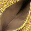エルメス HERMES アザップロング シルクイン チャイ ヴォーエプソン 長財布 シルバー金具 薄茶 黄色 馬蹄モチーフ 花柄