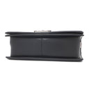 シャネル CHANEL ボーイシャネル25 A67086 ブラック ラムスキン ショルダーバッグ シルバー金具 シェブロン チェーンショルダー
