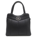 グッチ GUCCI プチGG ハンドバッグ 745918 ブラック レザー 2WAYバッグ シルバー金具 黒 2WAY ショルダー Petite