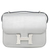 エルメス HERMES コンスタンス3 ミニ ミロワール アルジャン レザー シェブルシャムキラ ショルダーバッグ シルバー金具 新品 未使用 銀 2025年製