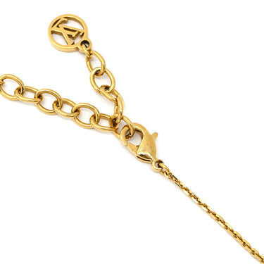 ルイヴィトン LOUIS VUITTON プティ ルイ M00374 ゴールド GP ストラス ブレスレット LVサークル モノグラムフラワー