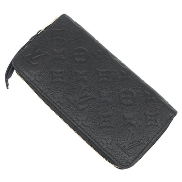 ルイヴィトン LOUIS VUITTON ジッピー ウォレット M61864 ノワール モノグラムアンプラント 長財布 ゴールド金具 黒 ラウンドジップ