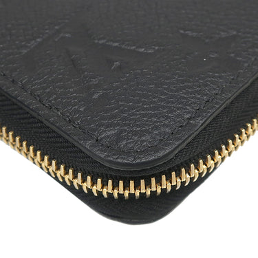 ルイヴィトン LOUIS VUITTON ジッピー ウォレット M61864 ノワール モノグラムアンプラント 長財布 ゴールド金具 黒 ラウンドジップ