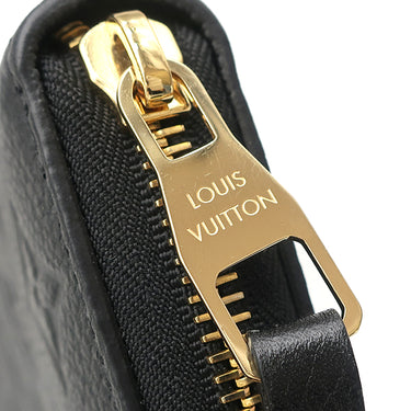 ルイヴィトン LOUIS VUITTON ジッピー ウォレット M61864 ノワール モノグラムアンプラント 長財布 ゴールド金具 黒 ラウンドジップ