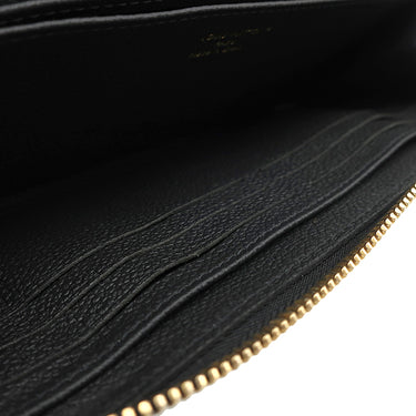 ルイヴィトン LOUIS VUITTON ジッピー ウォレット M61864 ノワール モノグラムアンプラント 長財布 ゴールド金具 黒 ラウンドジップ