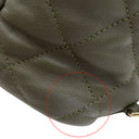 シャネル CHANEL マトラッセ チェーン バッグパック AS4342 カーキ レザー リュック・デイパック シャンパンゴールド金具