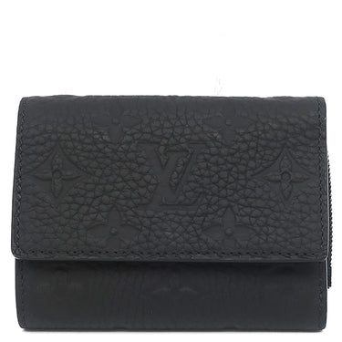 ルイヴィトン LOUIS VUITTON ポルトフォイユ パイロット M82556 ノワール レザー トリヨンレザー 三つ折り財布 ブラック金具 黒 コンパクト財布 小銭入れ